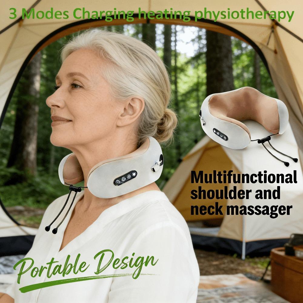 

Rechargeable Heated Massager for Neck and Shoulders - 3 Temperature Settings синій