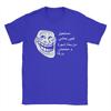 Herren Trollface Meme Grafik T-Shirt 100% Baumwolle Kleidung Vintage Kurzarm Rundhals T-Shirts 6XL T-Shirt