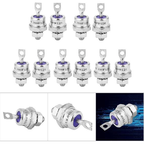 5 Paare Spiral-Gleichrichterdioden Gehäusestiftmontage Dioden für Batterieladung Motorsteuerung Stromversorgung Schweißgerät Steuerung