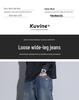2025 Autumn Men's Blue Straight-Leg Loose Jeans, Fleece-Lined, Plus Size, American Retro Style, Thickened for Warmth.
