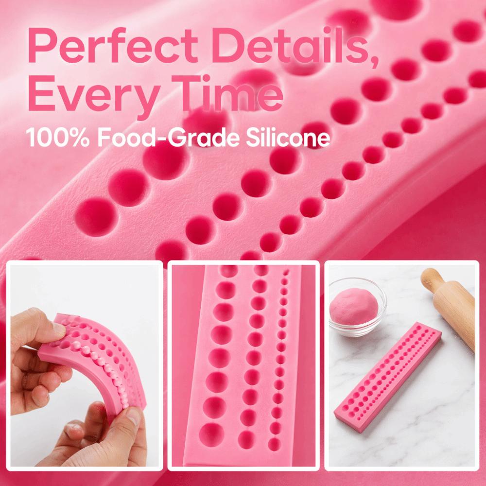 Silicone Cake Border Mold Heat Resistant Chocolate Mold Durable Fondant Mold Cake Decorating