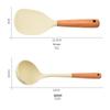 Nordic Style 4-Piece Silicone Kitchen Tool Set with Wooden Handles