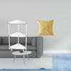 Modern Corner Side Table And Elegant Throw Pillow Cover for Stylish Small Room Kitchen Office Dorm