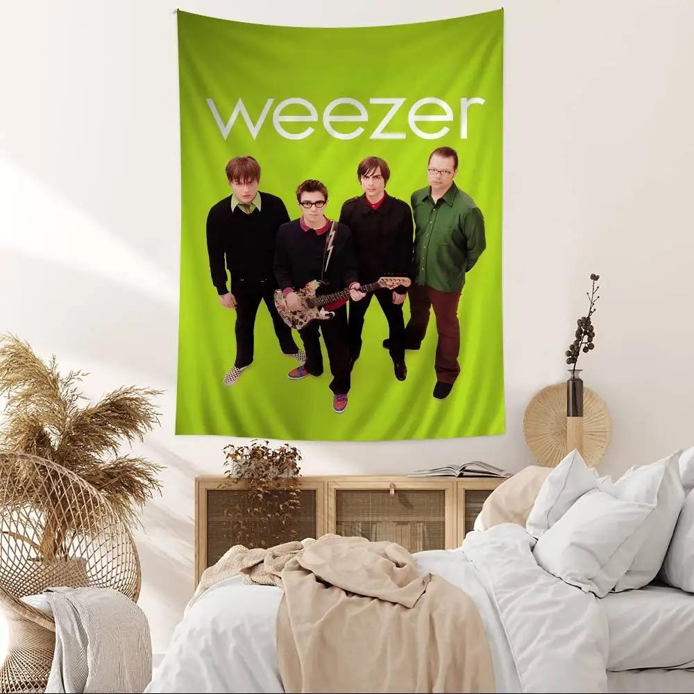 Weezer Banda Musicale Appeso Arazzo Boemo Appeso Tarocchi Tappeti da Parete Hippie Arredamento per Stanza Universitaria Casa