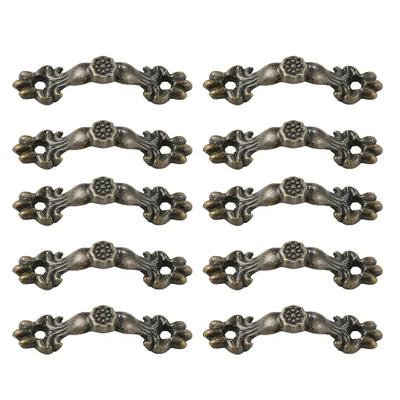 10 Pcs Jewelry Boxes Handles Antique Bronze Wardrobes Door Handles Zinc Alloy Drawer Handles for Decorative Jewelry Boxes