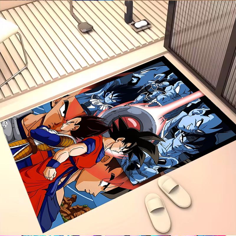 DRAGON BALL Print Rug, Washable Floor Carpet, For Entryway Dorm Laundry Room Office Study, Home Decor Birthday Christmas Gift