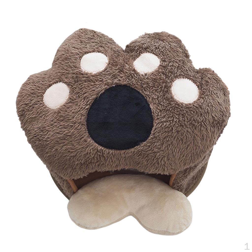 

Коврик для мыши с подогревом и подогревом от USB, с подогревом для рук, плюшевый удобный зимний коврик светло-коричневого