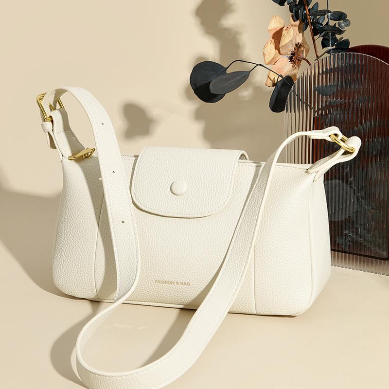 New Luxury High-capacity Ladies Shoulder Bag Solid Color PU Leather Fashion Niche Designer Casual Handbag Crossbody Bag For Girl