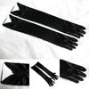 Solid Color Wedding Gloves Beaded Long Bridal Gloves Satin Dress Gloves  Wedding