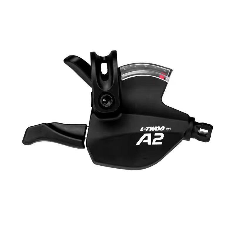 LTWOO Blueprint A2 Mountainbike: 21-Gang-Schaltwerk, 7-Gang-Drehgriffschalter, Vorder- und Hinterradschaltwerk, Kettenblatt.