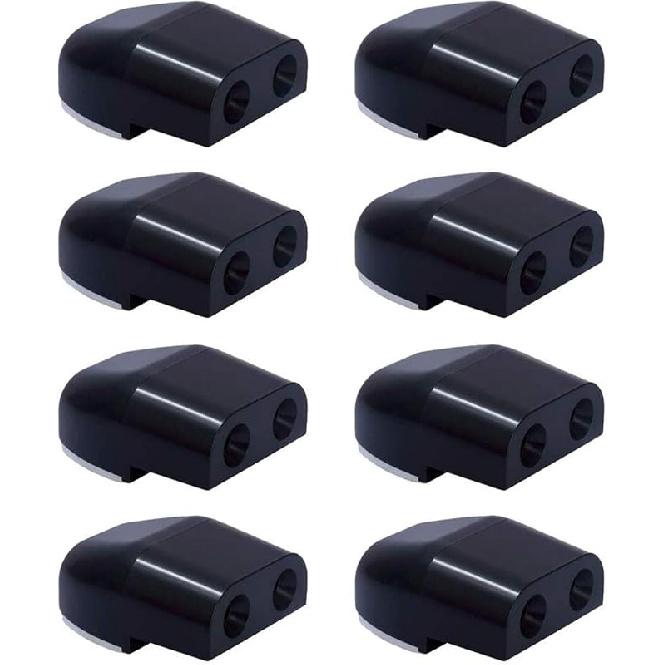 8Pcs Deer Whistles For Vehicles Wind Activated Black