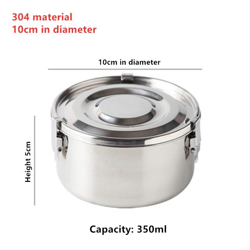 

350-3000ML Microwave Lunch Box Food Grade 304 Stainless Steel Anti-leak Bento Box Strong Tightness Picnic Box For Fruits Snacks