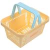 1pcs Plastic Storage Basket With Handles Multifunctional Household Organizer For Fruits Vegetables Snacks Toiletries Sundries