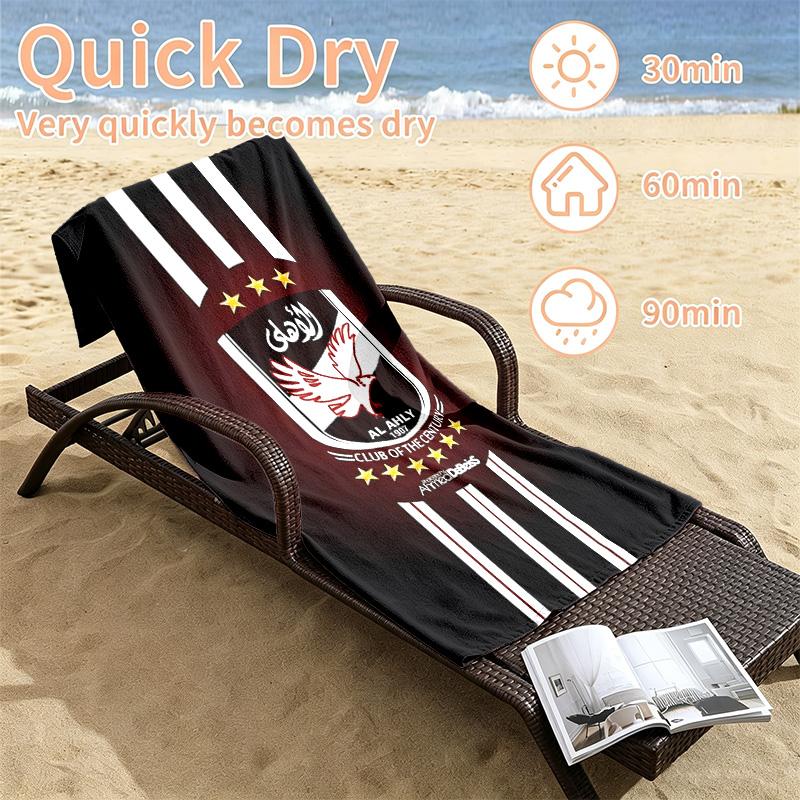 Al Ahly FC Beach towels also serve as bath towels summer essential a musthave for the outdoors the beach and the pool