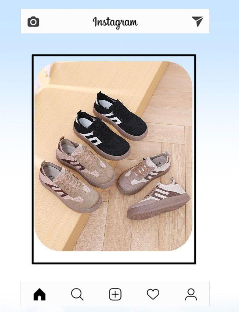 Spring Style Petite Height-Boosting Chunky Sneakers: Trendy, Versatile, Knit-Breathable Women's Trainers