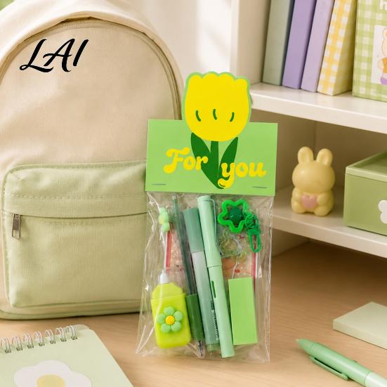 Portable Correction Tape for School Flower Stationery Set Macaron Color And Smooth Gift Set Girls Writing Gel Pens Homework Essentials Students Pens