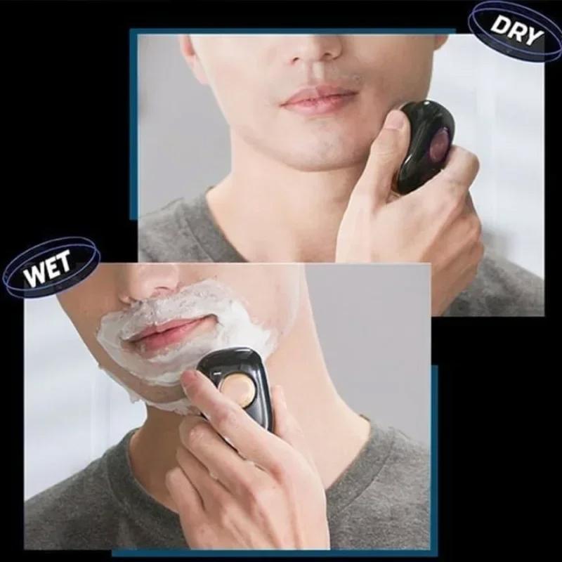 Electric Shaver Portable Razor Man Travel Attire Wet And Dry Usb Rechargeable Shaver Typec Charging Shaving Machine Mini For Men
