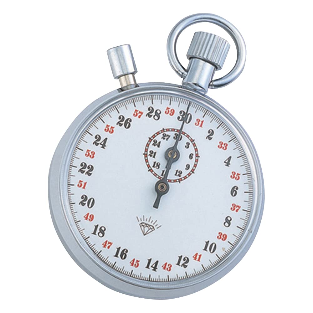 AS ONE Manual Winding Model 833 Stopwatch, 30-Minute Counter,