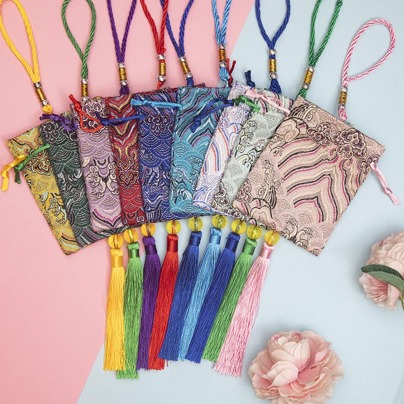 Sachet Sachet Empty Pouch Pouch Dragon Boat Festival Embroidery Car Pendant Moxa Incense Bag Car Auspicious Cloud Blessing Bag