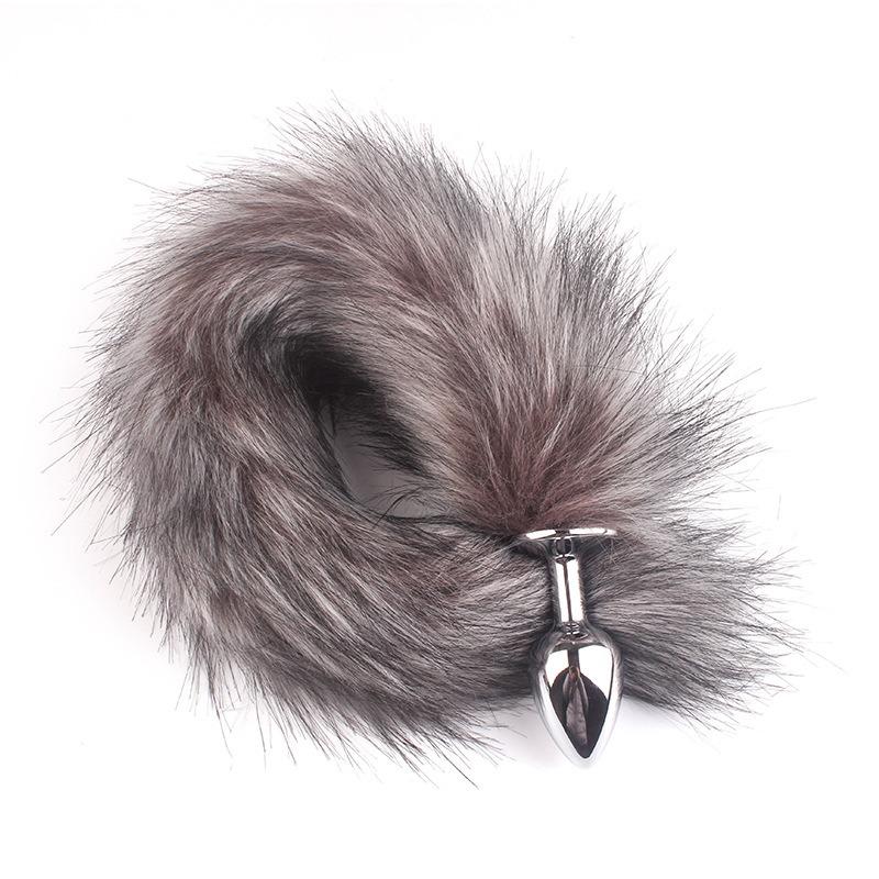 Cheap Anal Plug Metal Sexy Foxtail Anal Plug Role-play Sex Toy Male and Female Anal Plug Adult Game Couple Toys Sex Toys