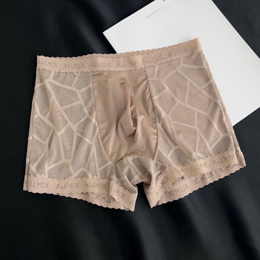 Low Waist Lace Shorts Boxers Underpants Underwear for Men Creative Men Boxer Briefs  Men