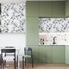 6M Vinyl Green Leaf Peel and Stick Wallpaper Self Adhesive Contact Paper Removable Waterproof Wallpaper For Furniture Renovation