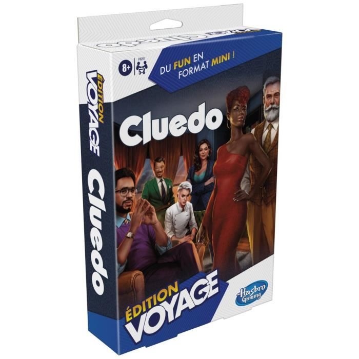 Cluedo Voyage, jeu de société de voyage pour 3 à 6 joueurs, jeu de voyage, Dès 8 ans, Hasbro Gaming