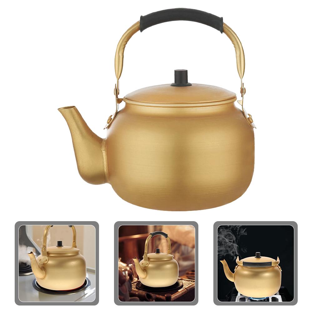 Vintage Aluminum Kettle Water Portable Boiler Teapot Coal Stove Boilers Large Metal
