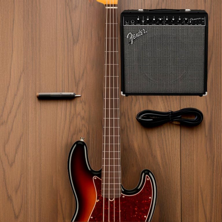 Fender Electric Bass American Professional II Jazz Bass Fretless Rosewood Fingerboard 3-Color Sunburst Full