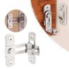 Durable Black With Screws Flip Right Angle Safety Door Lock Door Buckle Home Hardware Gate Bolt