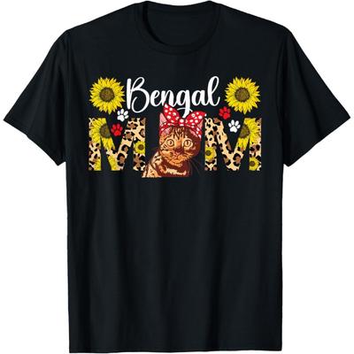 Bengal Cat Mom Bengal Cat Owner Cute Bengal Cat Girl T-Shirt