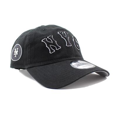 City Connect Kappe New Era 9TWENTY Strapback New York Mets MLB CITY CONNECT STRAPBACK CAP SCHWARZ NEW ERA NEW YORK METS Hut 920 LOW CAP [Gebraucht]