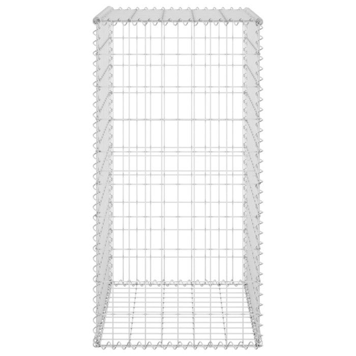 VidaXL Mur en gabion avec couvercles Acier galvanisé 60x50x100 cm