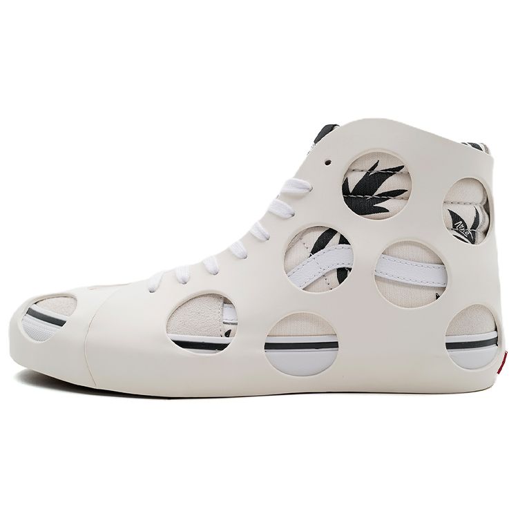 

Vans Sk8-Hi Cage VLT LX Polka Dot Checkered — кроссовки унисекс Marshmallow кремового цвета True-White VN0A5FBW2UH