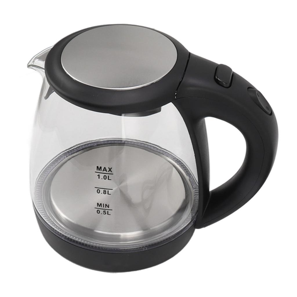 Electric Glass Kettle 2000W High Power 1L Large Capacity Automatic Power Off Blue Light Water Kettle
