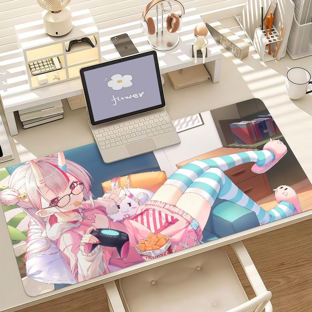 Virtual Idols NNakiri Ayame Mouse Pad Anti Slip Rubber Edge Locked Thickened Laptop Gaming Desk Mat