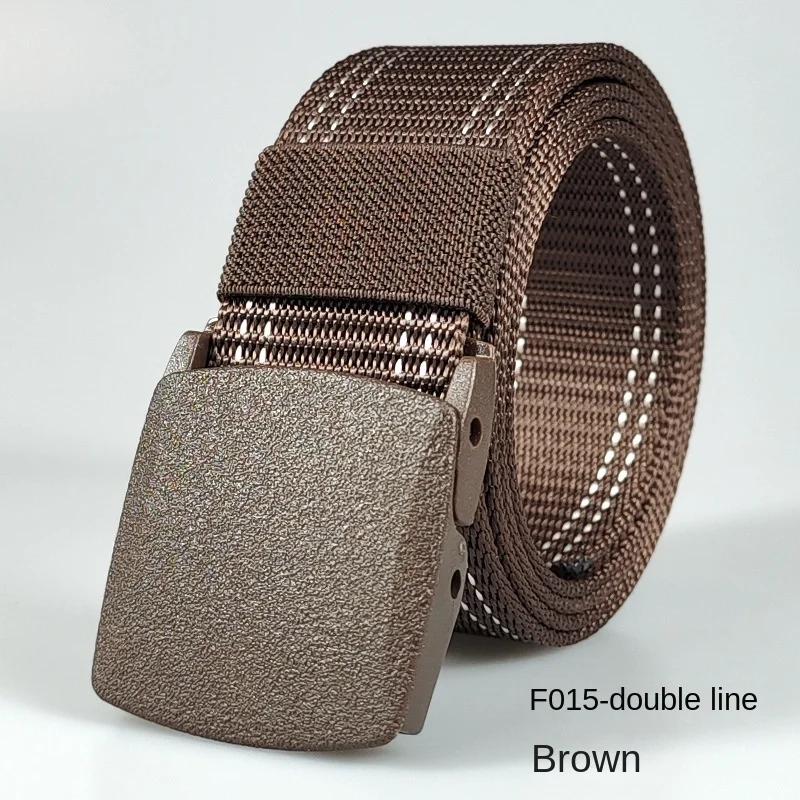 Black Automatic Buckle Nylon  Belt  Waist Canvas Belts Outdoor Strap Travel Sports Belt for Men and Women