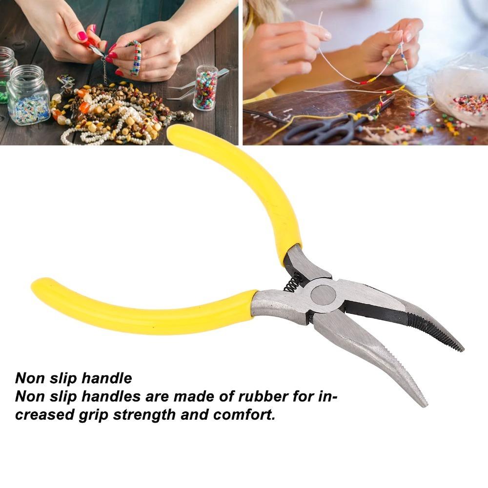 

Rustproof Jewelry Making Pliers High Carbon Steel Craft Pliers Needle Nose Pliers Jewelry Making жёлтый