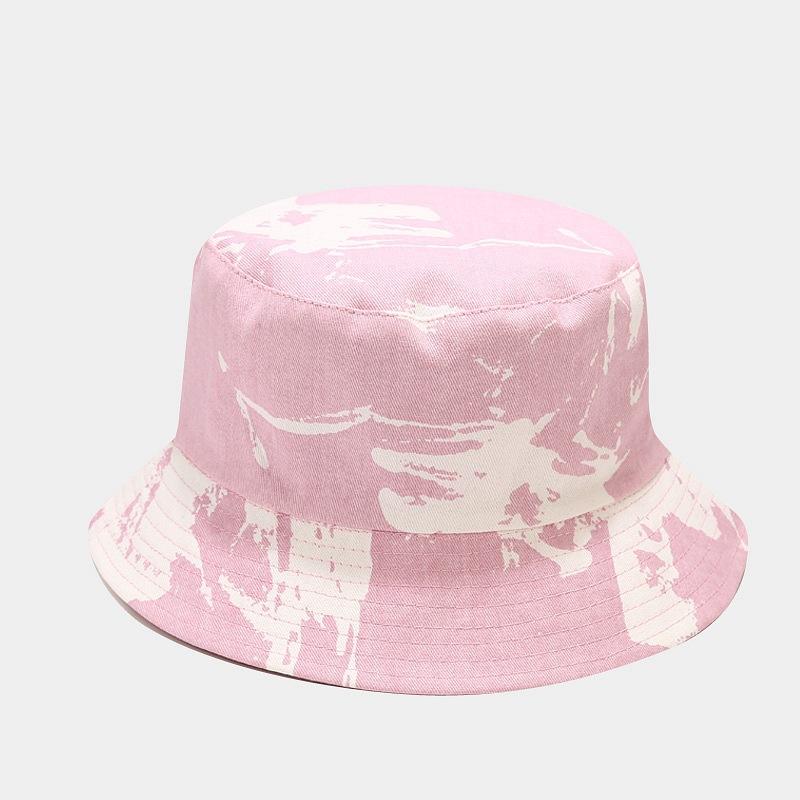 ins new tie-dye bucket hat men's and women's fashion trend double-sided basin hat spring and summer outdoor casual sun hat
