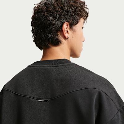 Men's Nike Sweatshirts Men's Black Crew Neck Moderate
