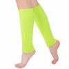 Women's Winter Leg Warmers for Boots - Fluorescent Yellow Calf Socks
