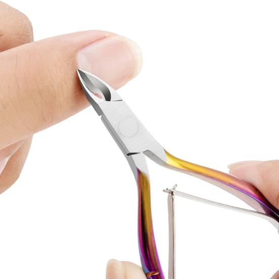 1 Set Professional Cuticle Trimmer Remover Pusher Scissors Stainless Steel Cuticle Nipper Cutter Clipper Pedicure Manicure Tools