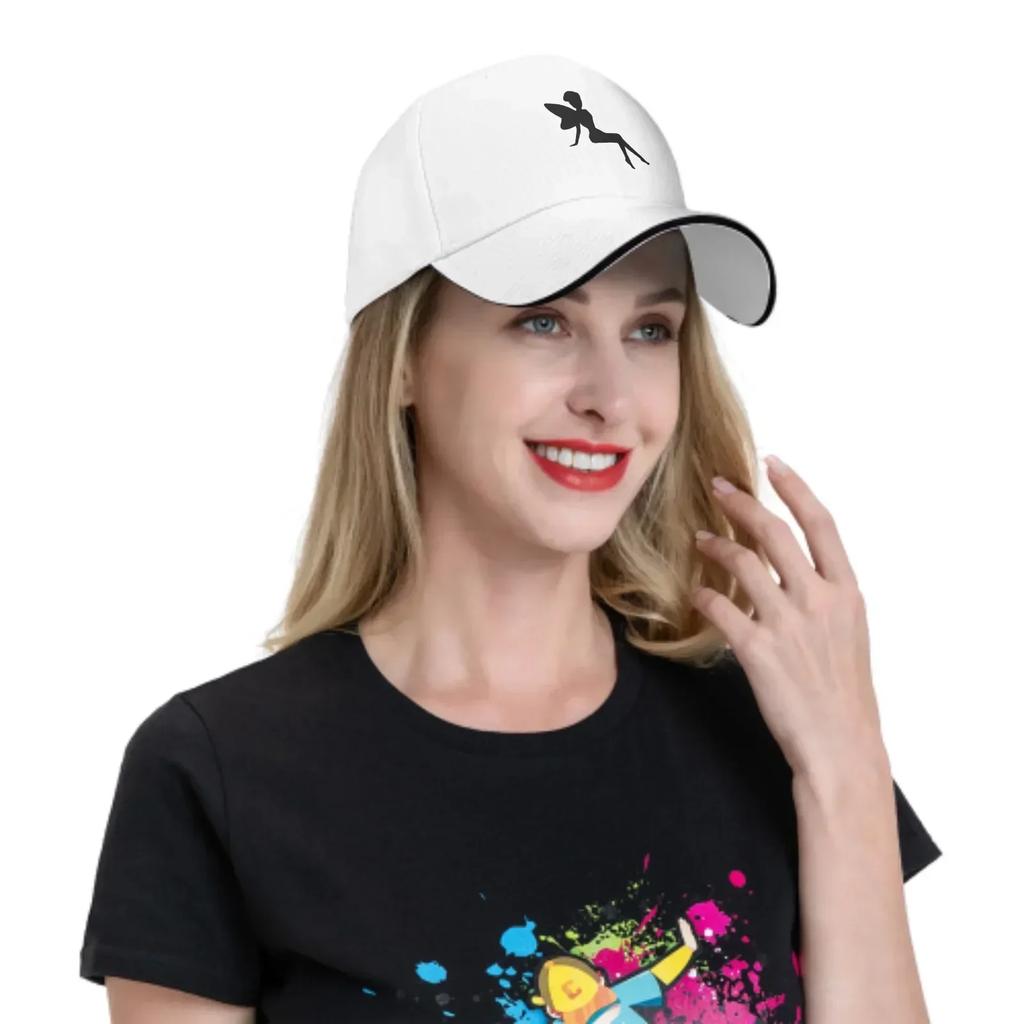 Flower Fairy Adjustable Women Men Back Closure Caps Washed Sandwich Caps Sports Outdoor Baseball Hat