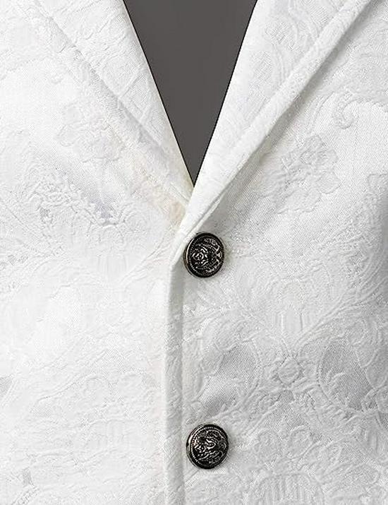 Mittelalterliches Gothic Herrenkostüm lange Weste für Halloween