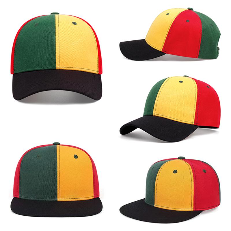Yiran Bag Women's New Color Blocked Baseball Hat Street Fashion Hiphop Skateboarding Hat Daily Decoration Sunshade Flat Edge Hat