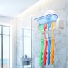 Creative Home Dust-proof Suction Cup 5 Toothbrush Holder Wall Mounted Stand