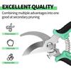 Garden Pruning Shears Stainless Steel Gardening Shears Tree Branch Cutter Snips Sharp Scissors for Cutting Flower Hedge Stem