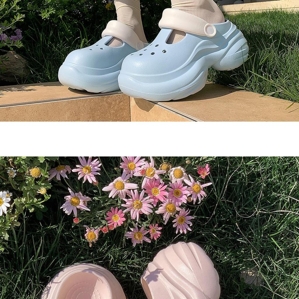 New Women's EVA Clogs: Non-Slip Beach Slippers, Thick Sole, Closed-Toe, Summer Footwear for Girls – Feels Like Stepping On Clouds.