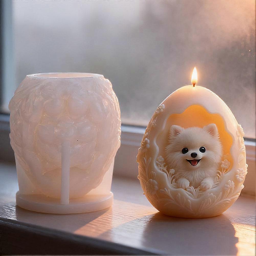 Cute Dog Silicone Mold, Dog Candle Molds for Candle Making, Animal Silicone