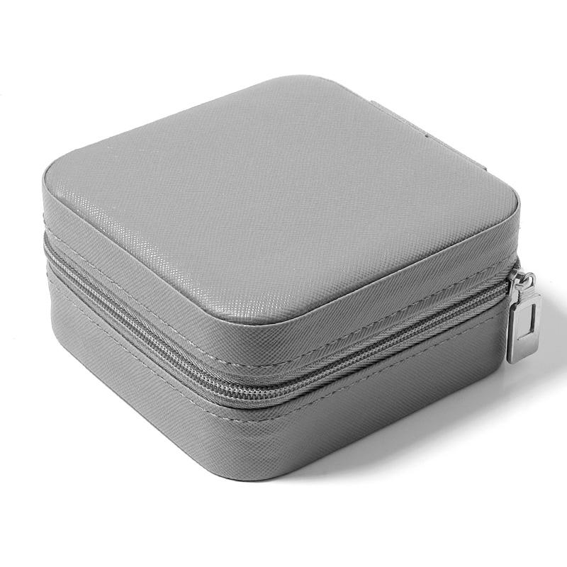Portable Jewelry Storage Box Mini PU Leather Travel Organizer For Jewelry Bracelets Necklace Ring Earrings Gifts  Display Box